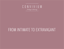 Tablet Screenshot of conviviumcatering.com